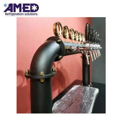 U Type Black Kegerator Tower